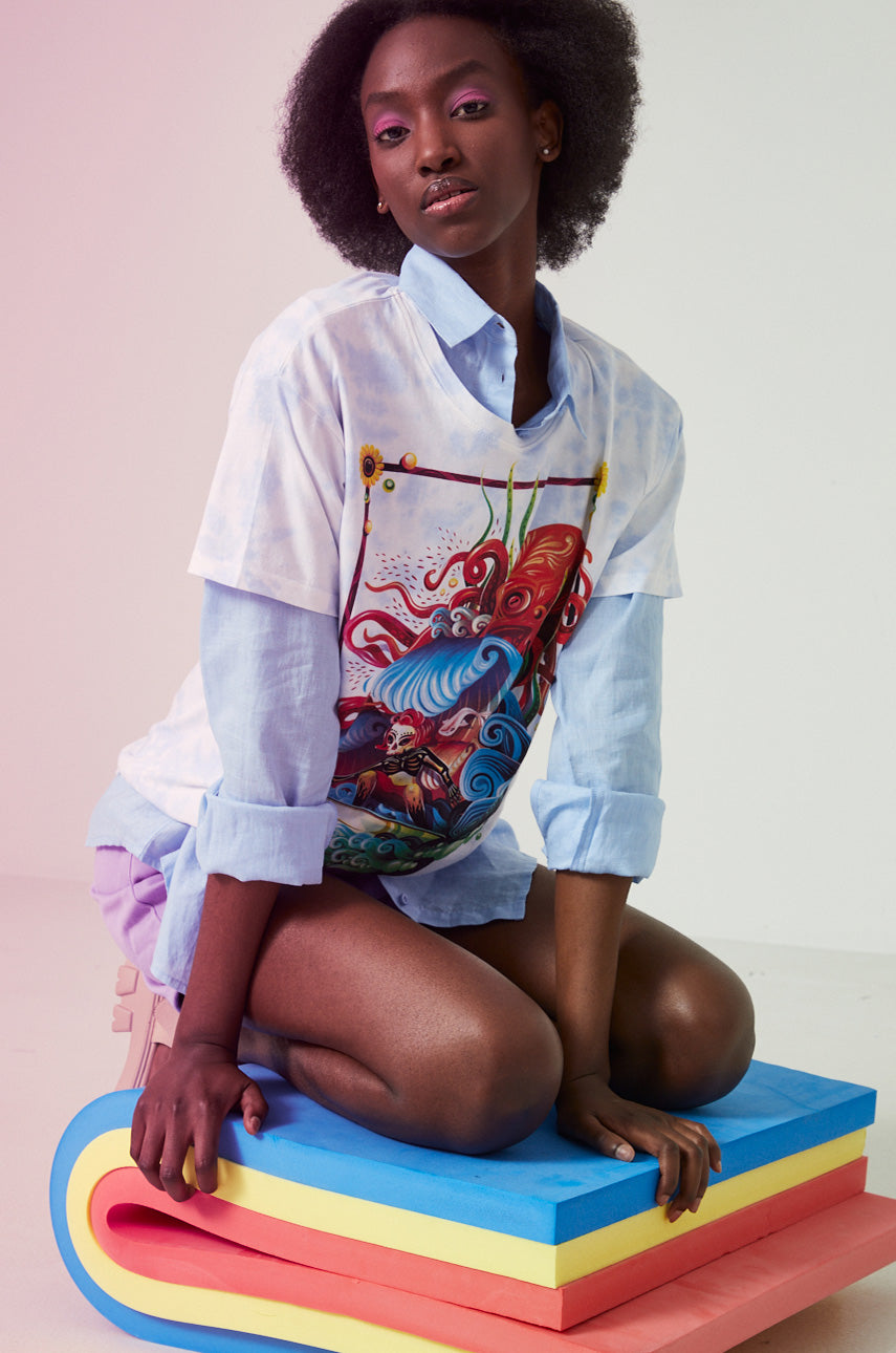 Surfer Calavera T-Shirt