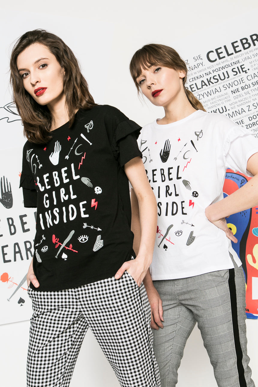 Rebel Girl Inside Top (black)