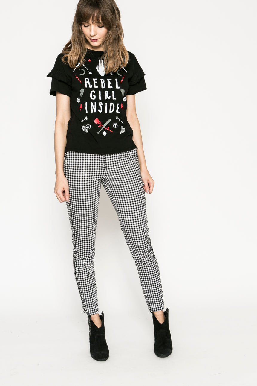 Rebel Girl Inside Top (black)